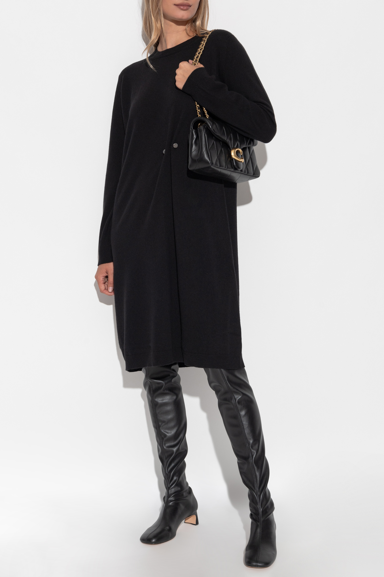 ワンピース FABIANA FILIPPI Woman Dress Lead ABD214F391N128 8185 Fabiana Filippi Wool dress | Women's Clothing | Vitkac